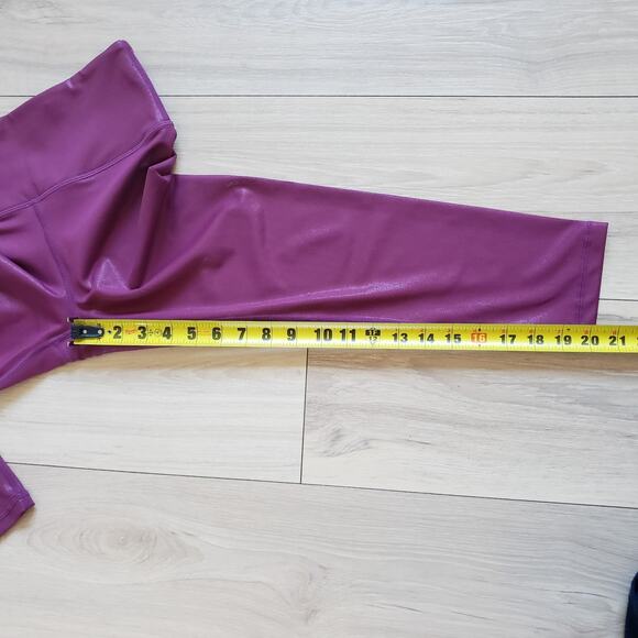 Zyia Active Leggings Womens 4 Pink Capri Mid Rise Side Pocket - Picture 6 of 6